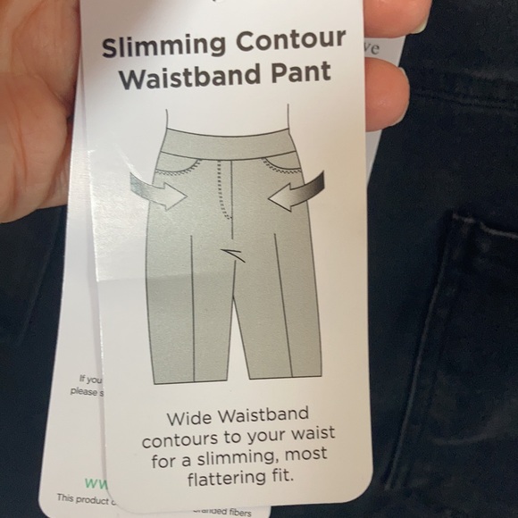 Ruby Rd pull on ankle pant raw hem w tencel & slimming contour waistband 2X - Picture 5 of 17